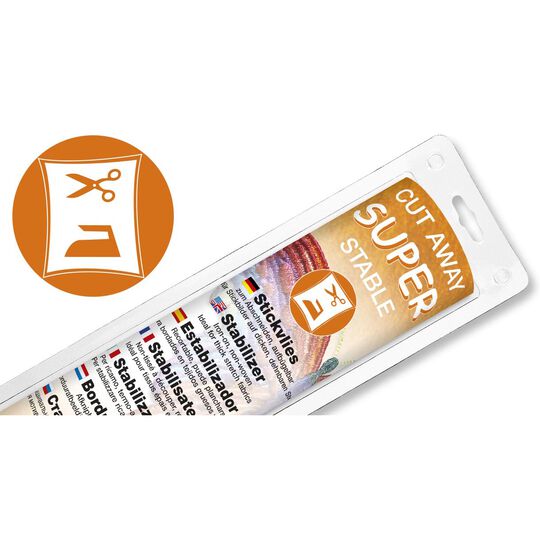 Madeira Super Stable embroidery backing, white image number